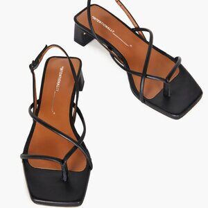 Intentionally Blank Fifi Madwell Black Heeled Sandal, size 37, worn only once.